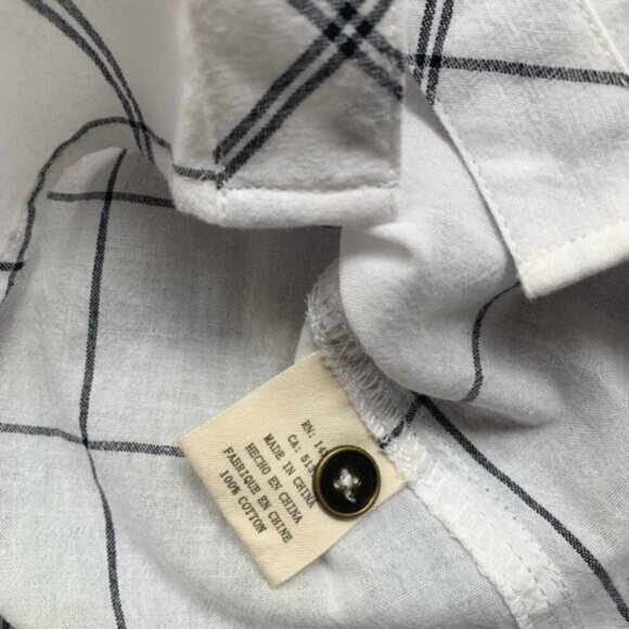 Anthropologie Ash and Ember Button Down Shirt Plaid Western Country Size XS - Picture 14 of 16